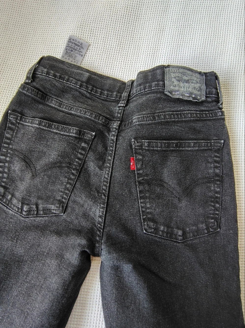 Levi's 510 Black Skinny Jeans Size 16 Reg / 28 X 30